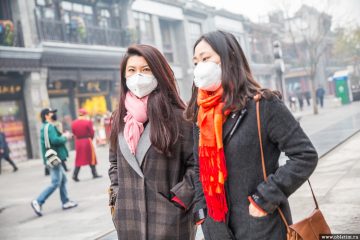 Тенденция к одеванию масок от смога в Пекине