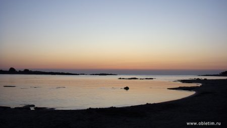 Ночёвка на пляже Элафониси на острове Крит