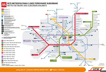 Метро в Милане. Карта и схема метро.