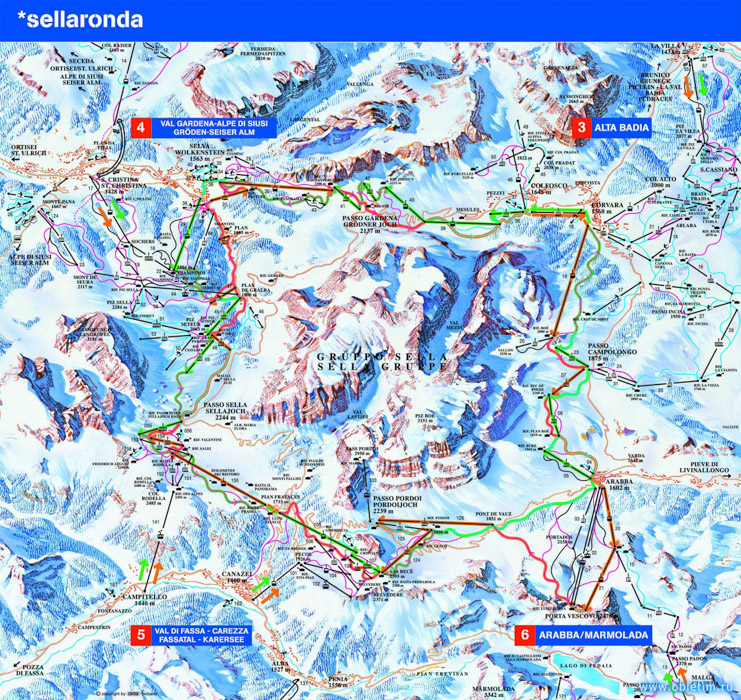 Схема Селла Ронда (sellaronda)