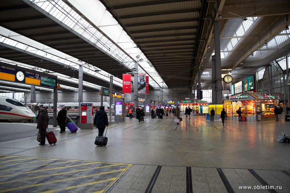 Вокзал Мюнхена Hauptbahnhof