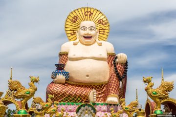 Храм Плай Лем (Wat Plai Leam) на острове Самуи